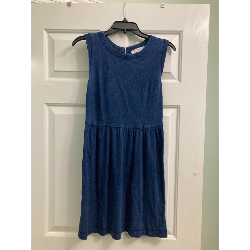 Loft blue/denim dress